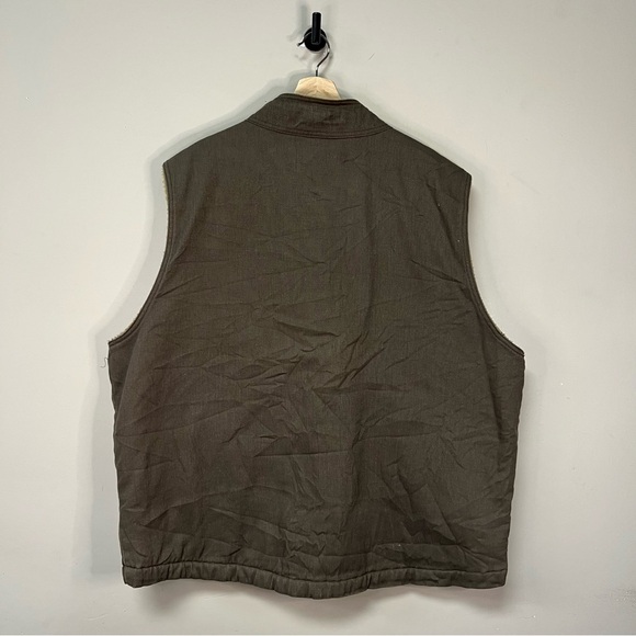 Wolverine Dark Olive Sherpa-Lined Work Vest - Picture 3 of 5